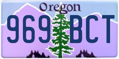 OR license plate 969BCT