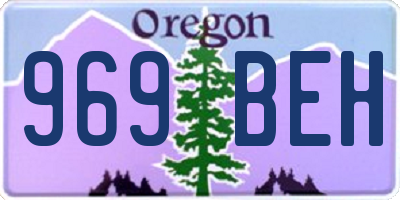 OR license plate 969BEH