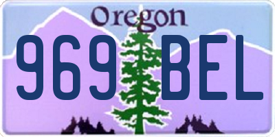 OR license plate 969BEL