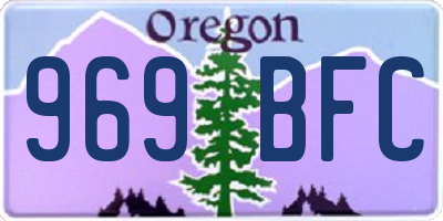 OR license plate 969BFC