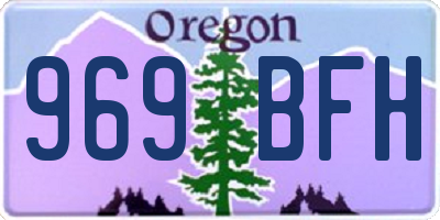OR license plate 969BFH
