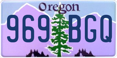 OR license plate 969BGQ