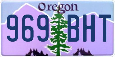 OR license plate 969BHT