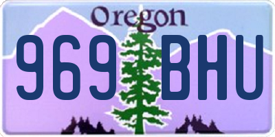 OR license plate 969BHU