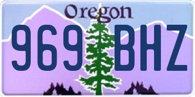 OR license plate 969BHZ