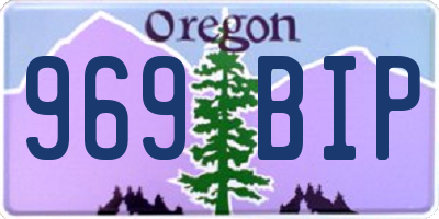 OR license plate 969BIP