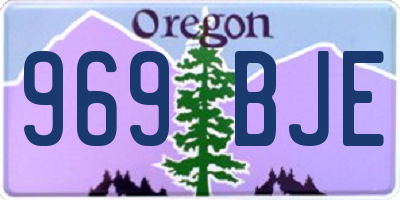 OR license plate 969BJE