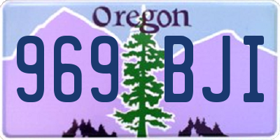 OR license plate 969BJI