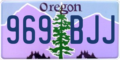 OR license plate 969BJJ