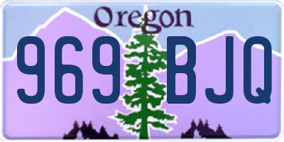 OR license plate 969BJQ