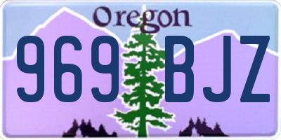 OR license plate 969BJZ