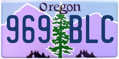 OR license plate 969BLC