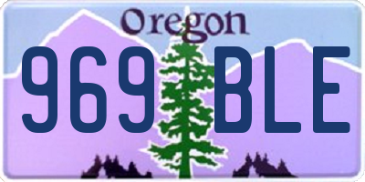 OR license plate 969BLE