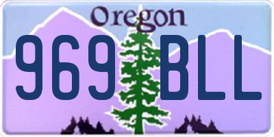 OR license plate 969BLL