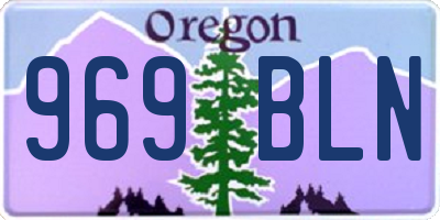 OR license plate 969BLN