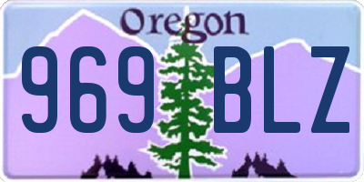 OR license plate 969BLZ
