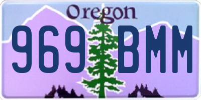 OR license plate 969BMM