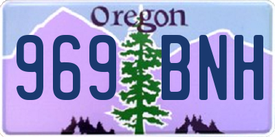 OR license plate 969BNH