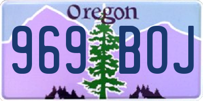OR license plate 969BOJ
