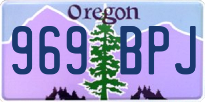 OR license plate 969BPJ