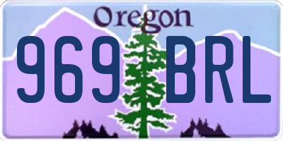 OR license plate 969BRL