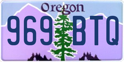 OR license plate 969BTQ