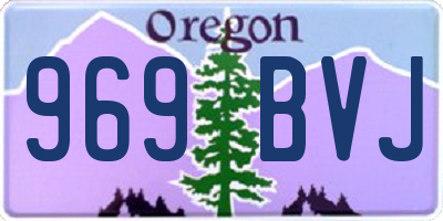 OR license plate 969BVJ