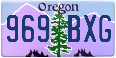 OR license plate 969BXG