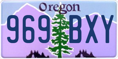 OR license plate 969BXY
