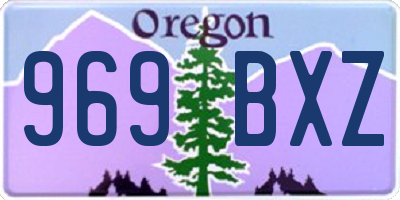 OR license plate 969BXZ
