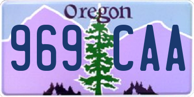 OR license plate 969CAA