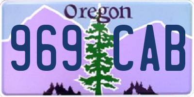 OR license plate 969CAB