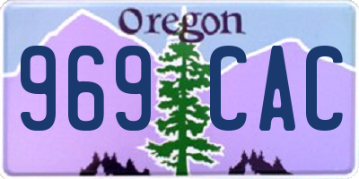 OR license plate 969CAC