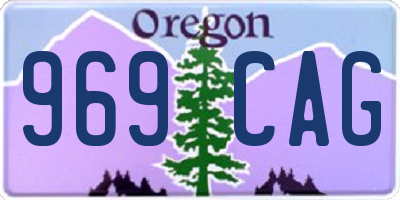 OR license plate 969CAG