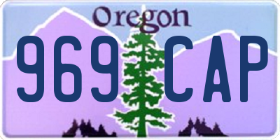 OR license plate 969CAP