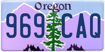 OR license plate 969CAQ