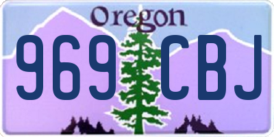 OR license plate 969CBJ