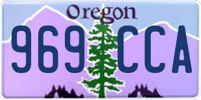 OR license plate 969CCA
