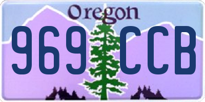 OR license plate 969CCB