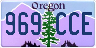 OR license plate 969CCE