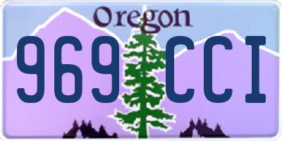 OR license plate 969CCI
