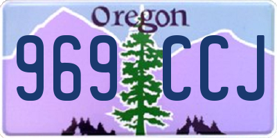 OR license plate 969CCJ