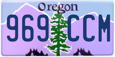 OR license plate 969CCM