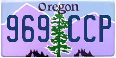 OR license plate 969CCP