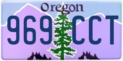 OR license plate 969CCT