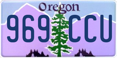 OR license plate 969CCU