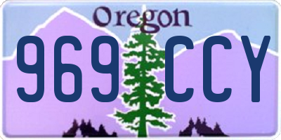 OR license plate 969CCY