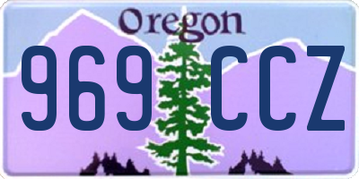 OR license plate 969CCZ