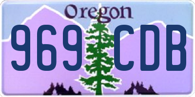 OR license plate 969CDB