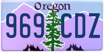 OR license plate 969CDZ